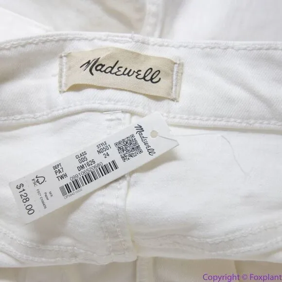 NEW Madewell The High-Rise Perfect Vintage Jean‎ in Tile White, 24 - Image 11