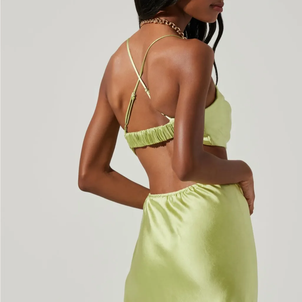 ASTR the Label Colette Dress in Lime‎ Green Size XS Revolve - Image 3