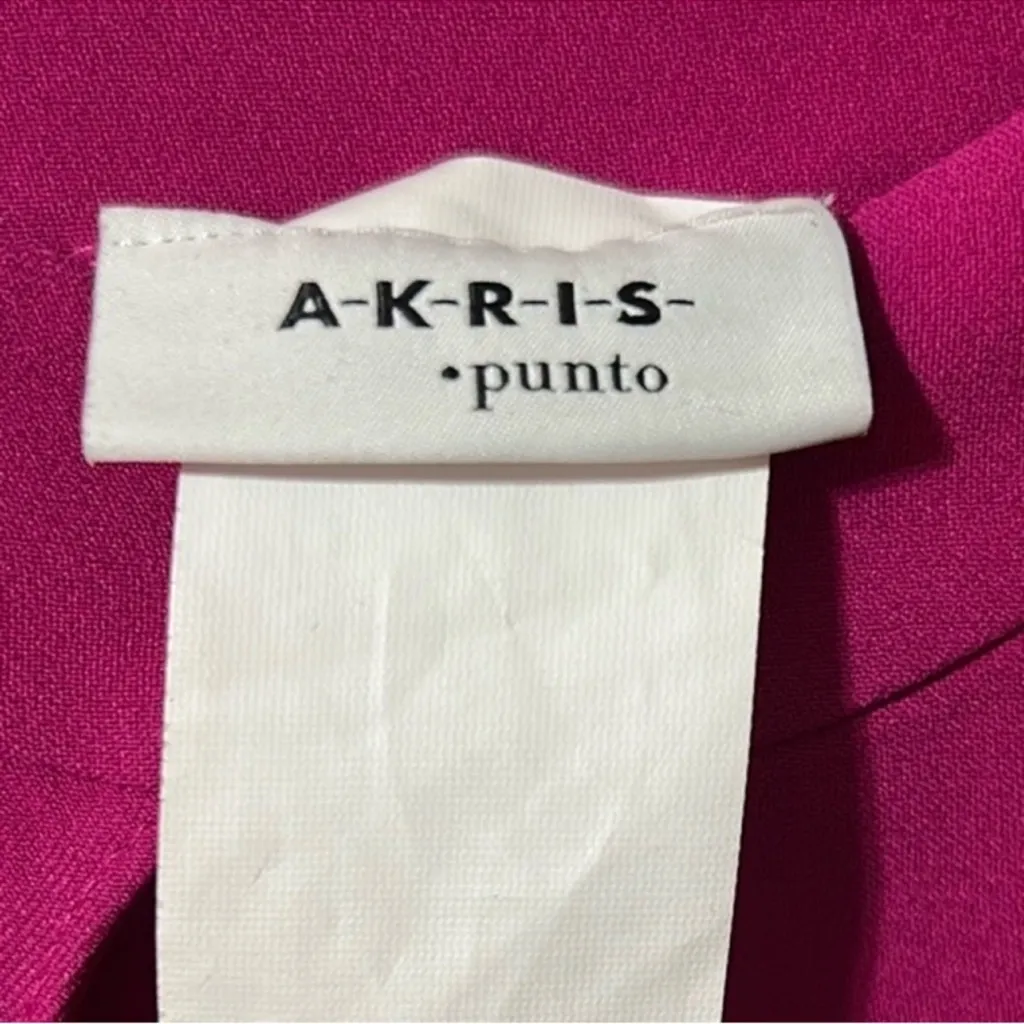 Akris Punto  Long-sleeve Keyhole Blouse in Pink size 10 EUC - Image 6