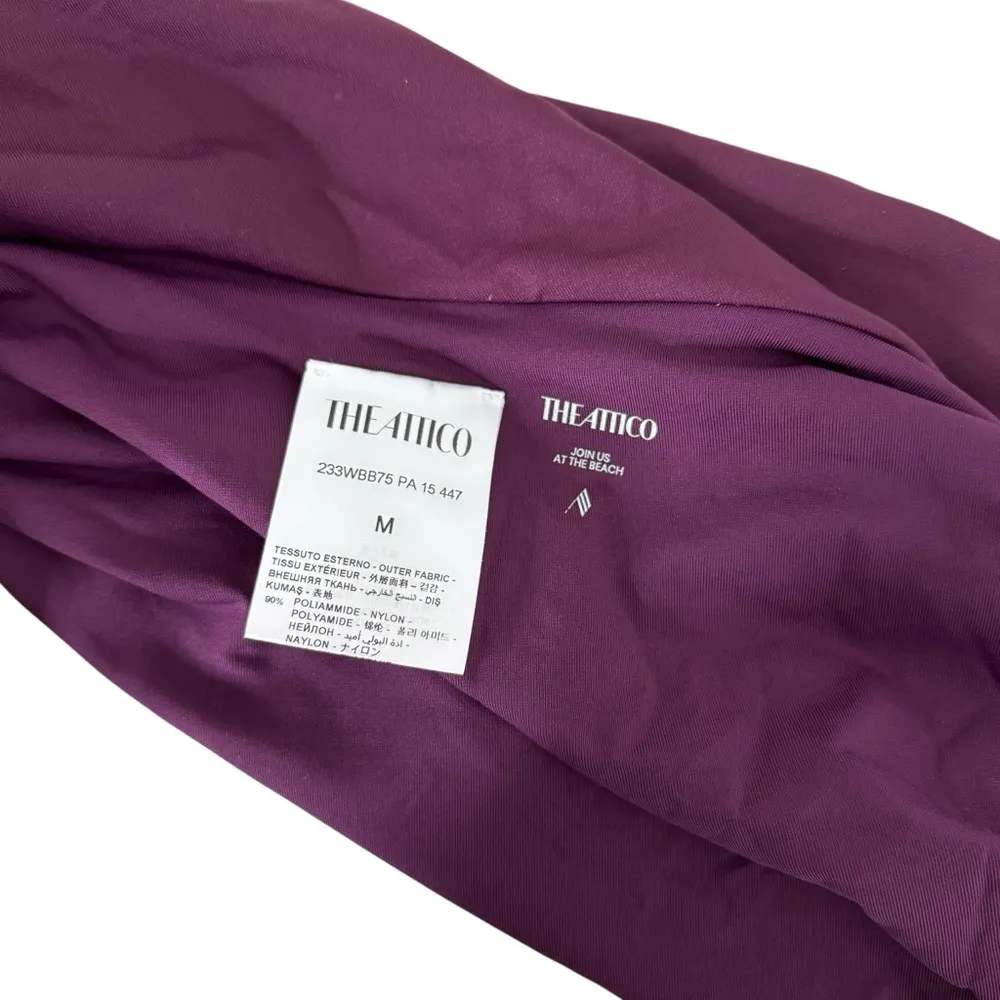 The Attico Plum Purple Wrap Skirt Size M - Image 8