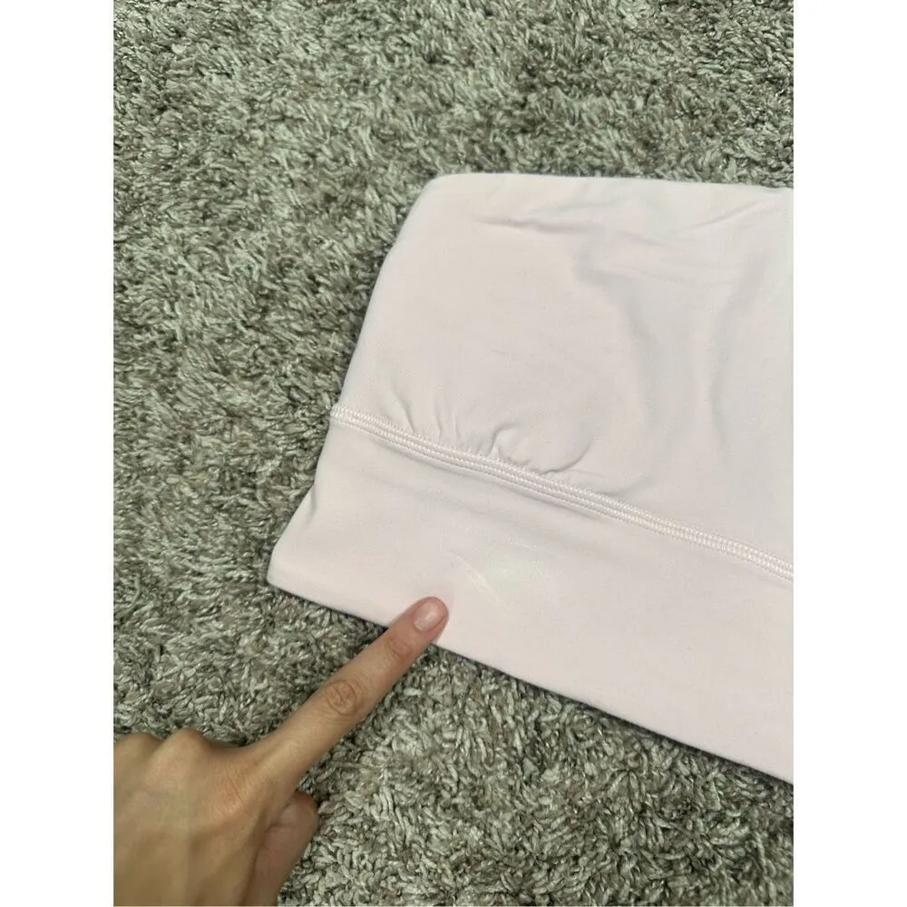 Lululemon Align Asymmetrical Bra Light Support A/B Cup Flush Pink Size 6 - Image 9