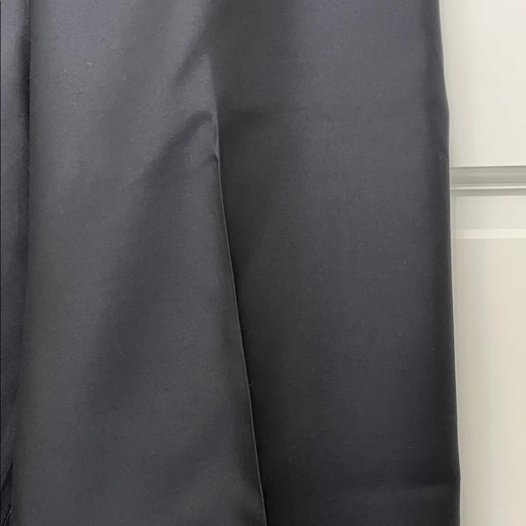 NWOT Vintage Talbots Black 100% Pure Silk Taper Leg Trouser Pants - Size 6 - Image 9