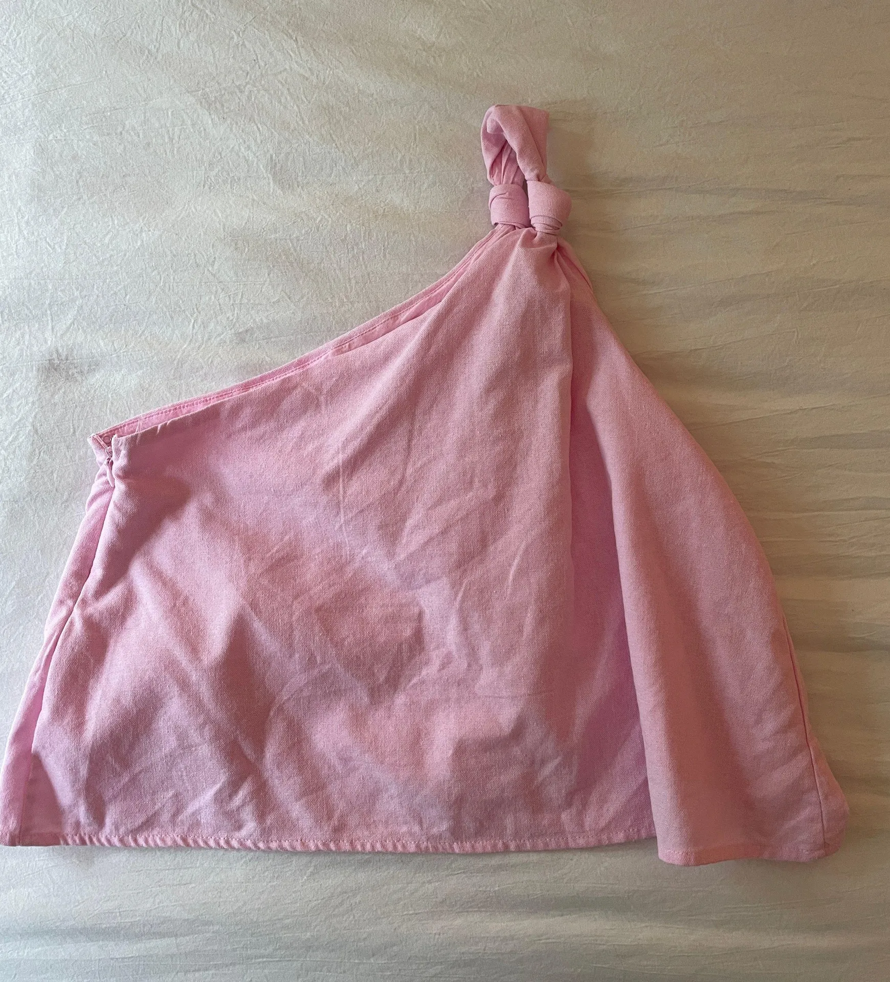 Showpo Women’s Size 2 Light Pink One Shoulder Top - Image 2