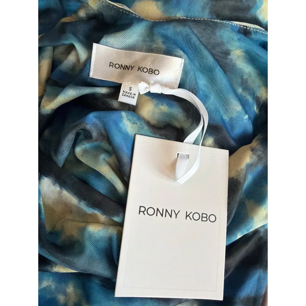Ronny Kobo Rozio Dress Blue Tye Dye Multi Womens SIze Small - Image 7