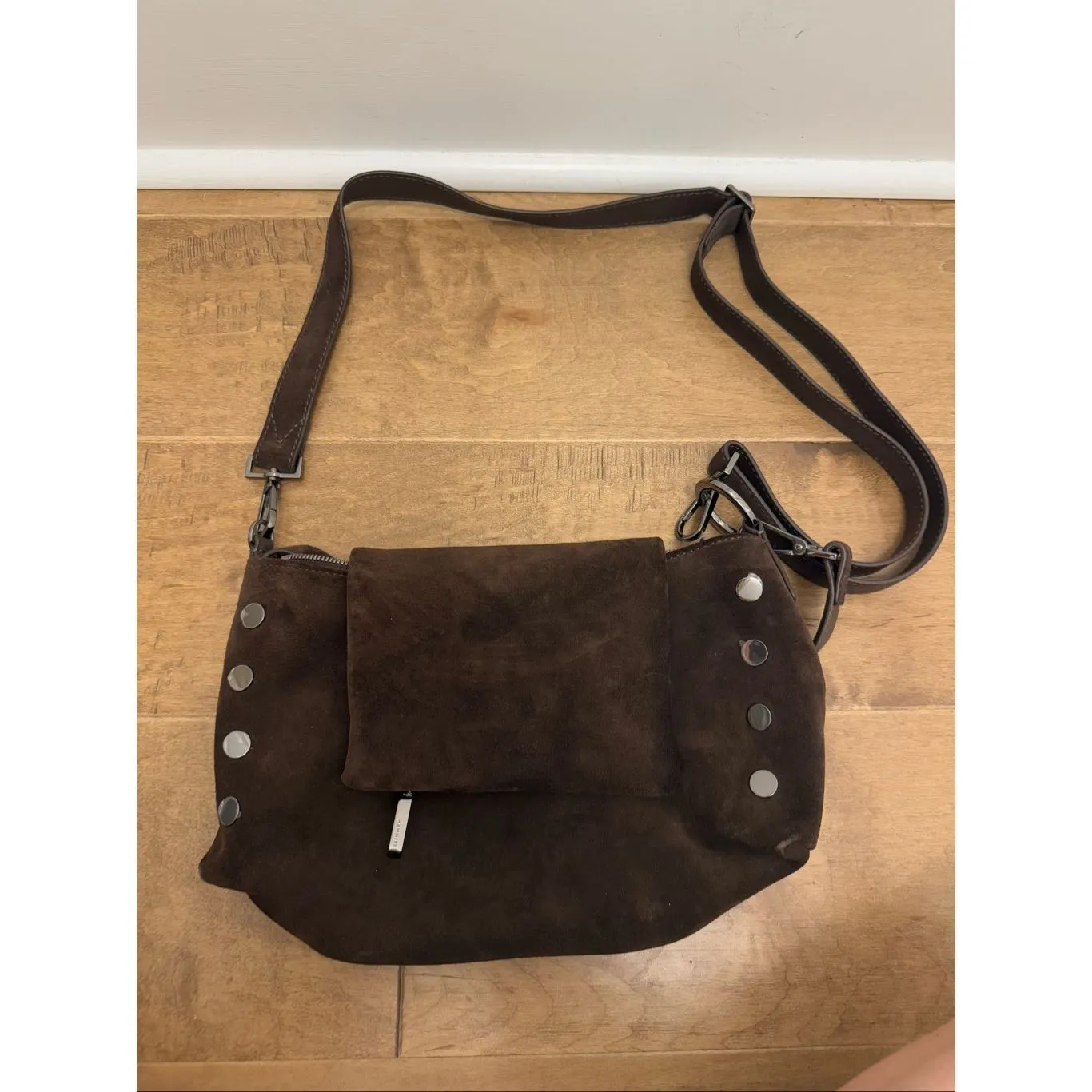 Hammitt VIP SATCHEL - Espresso Suede/Gunmetal - Image 2