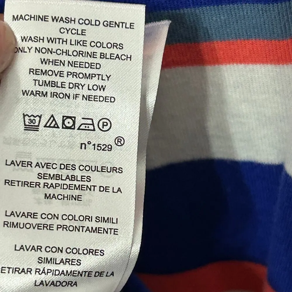 Ralph Lauren Womens Blue Striped 3/4 Sleeve Tea-Length Shift Dress Plus XXL - Image 7