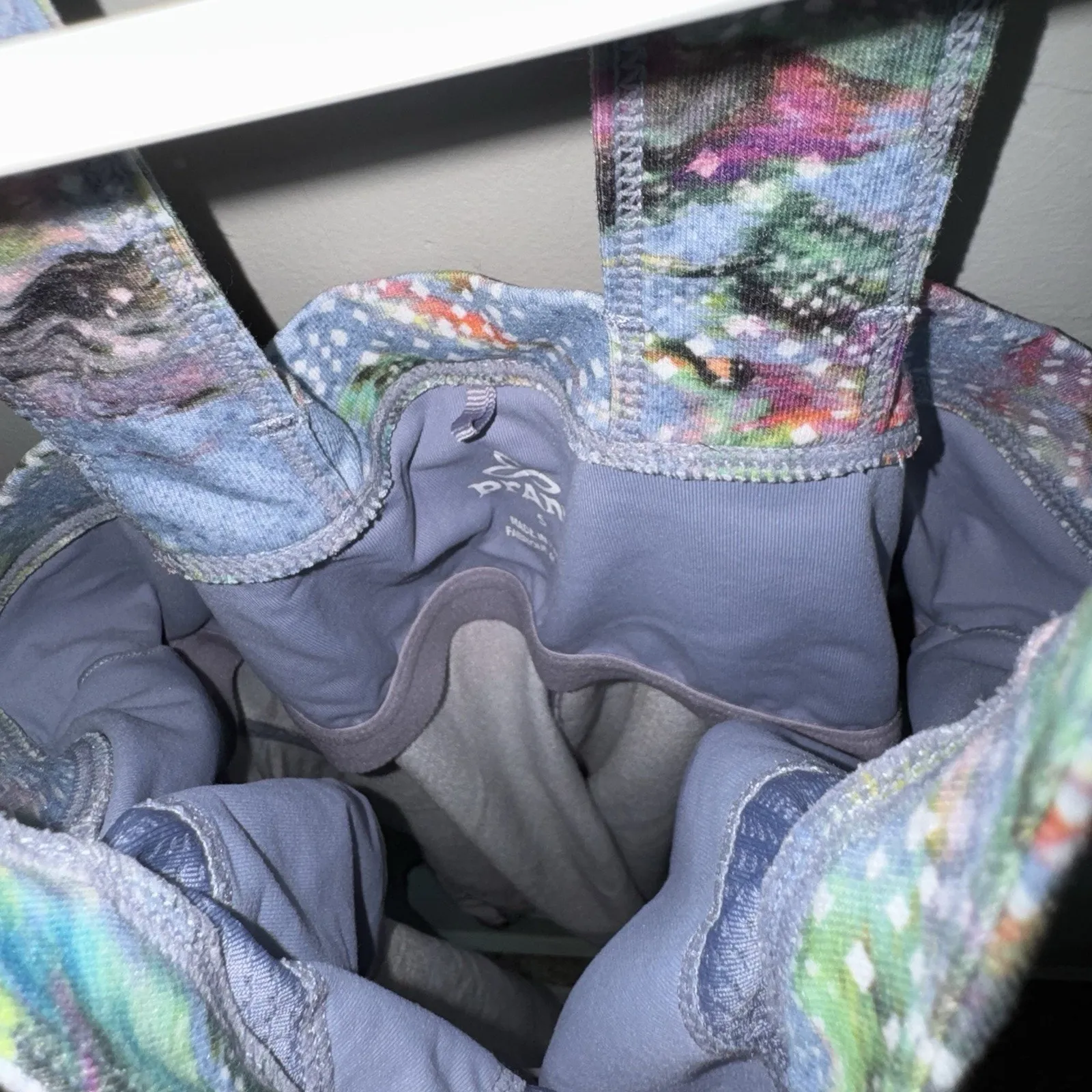 Prana Cantine Halter Dress Woman’s Size S Blue Floral Outdoor Tennis Pickleball - Image 5