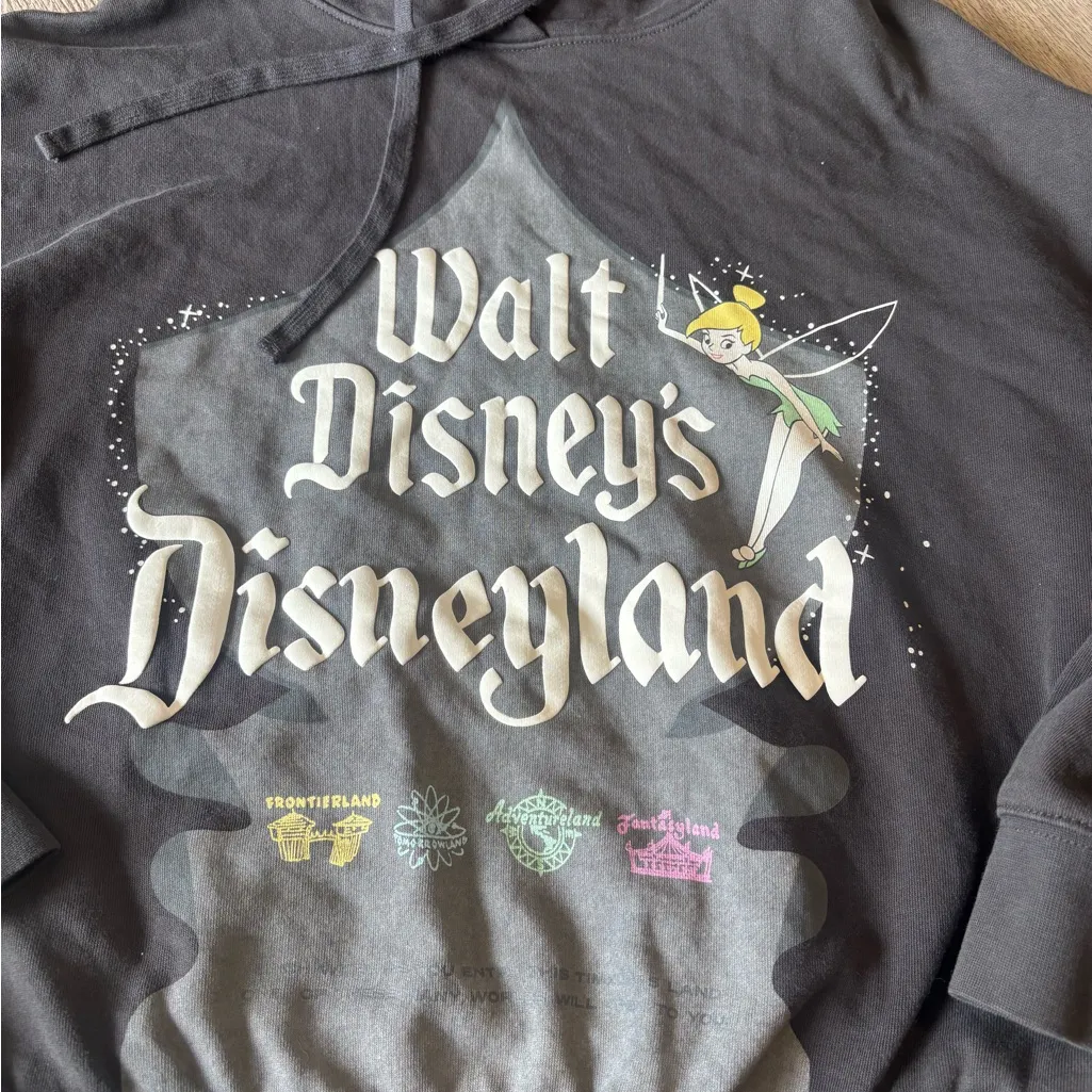Tinker Bell Disney100 Eras Ladies' Hooded Sweatshirt, Walt Disney's Disneyland - Image 7