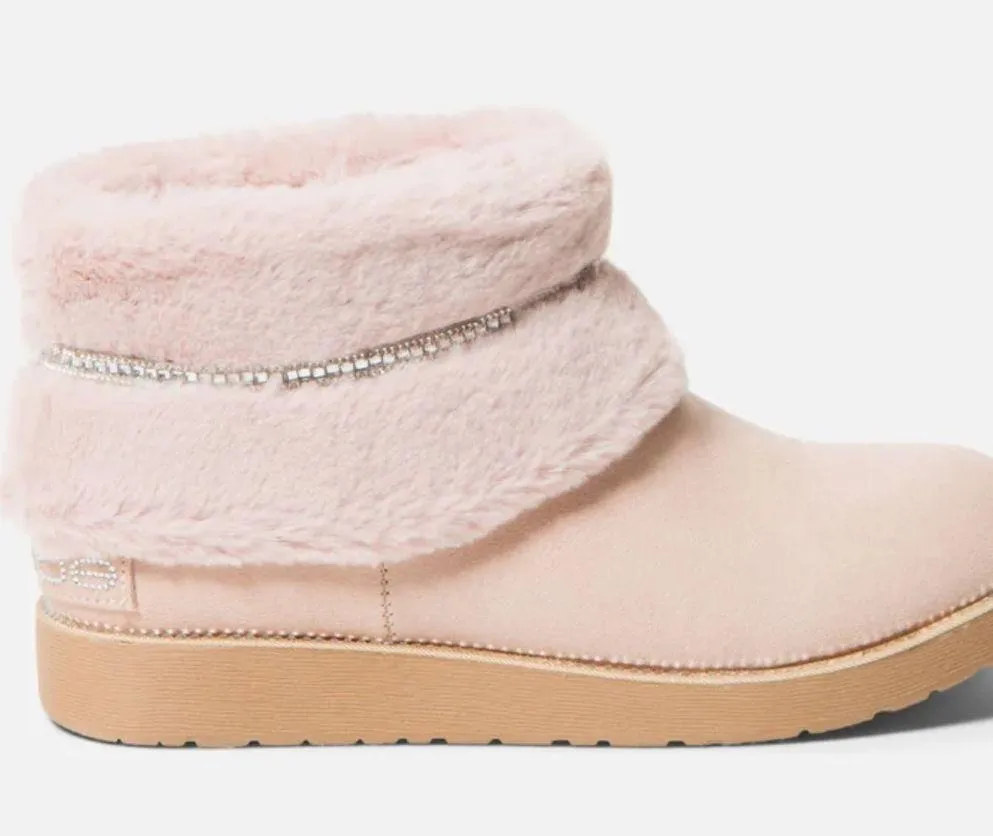 NEW BEBE SOFT FUR LINED NAYELI BOOTS IN COLOR BLUSH SUDETTE - Image 3