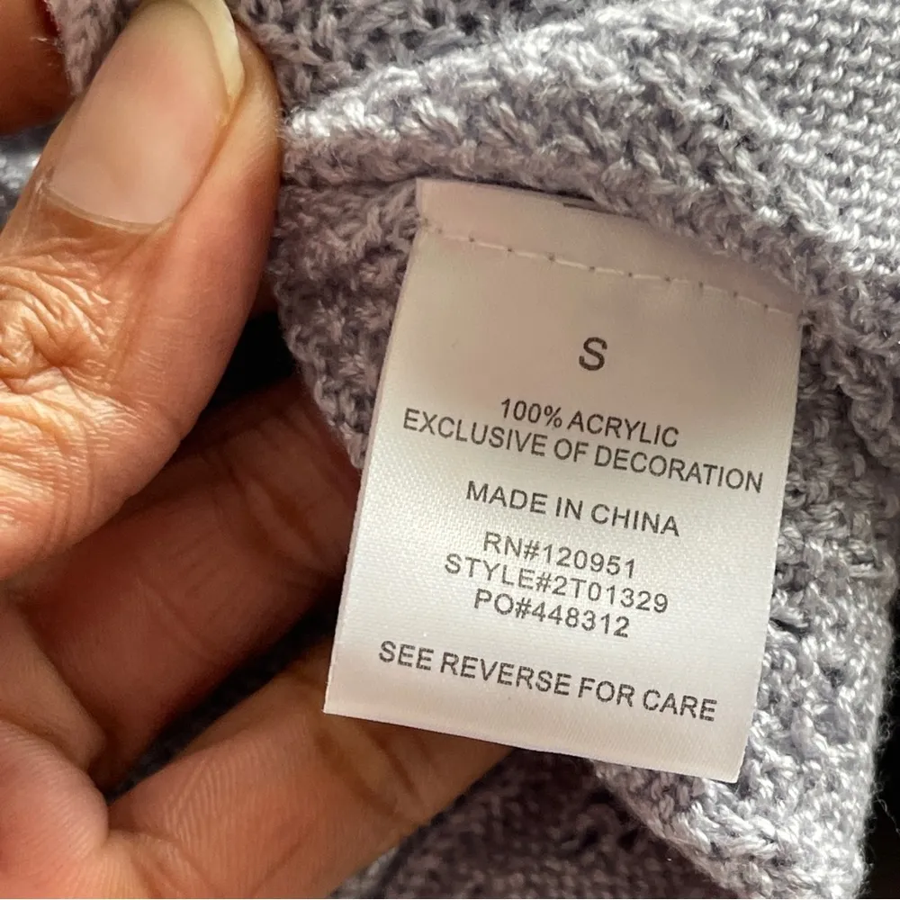 PINK ROSE | Lavender Purple 2-pc Knit Floral Cropped Tank & Cardigan Set Sz S - Image 9