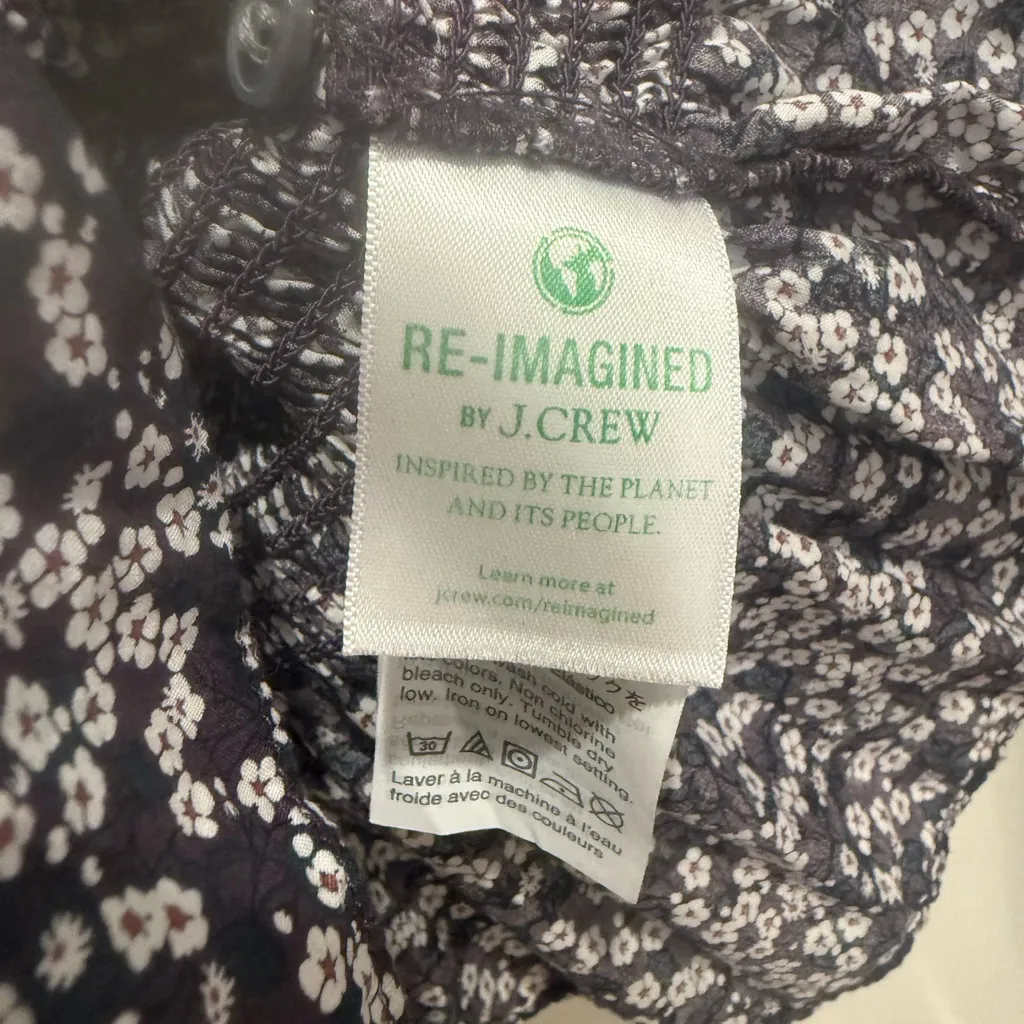 J.CREW x LIBERTY of LONDON Misti Valeria Pintucked Smocked Top Long Sleeve - Image 5