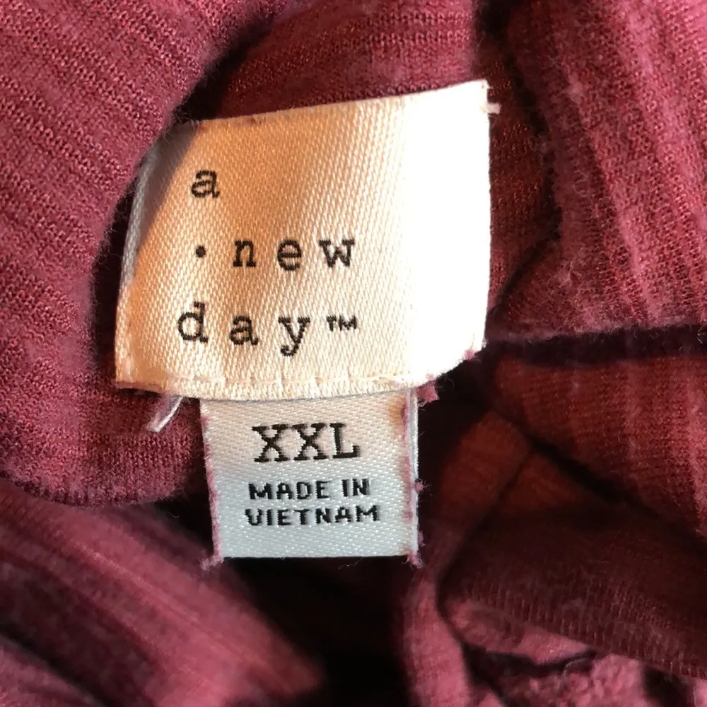 A New Day XXL Long Sleeve Turtleneck Ribbed Velour Top New Without the T… - Image 9