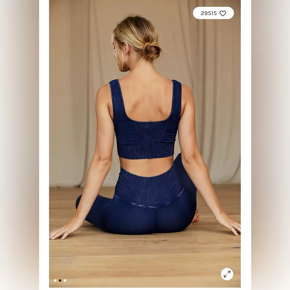 Good Karma Square-Neck Bra Deepest Navy XS/S - Image 3