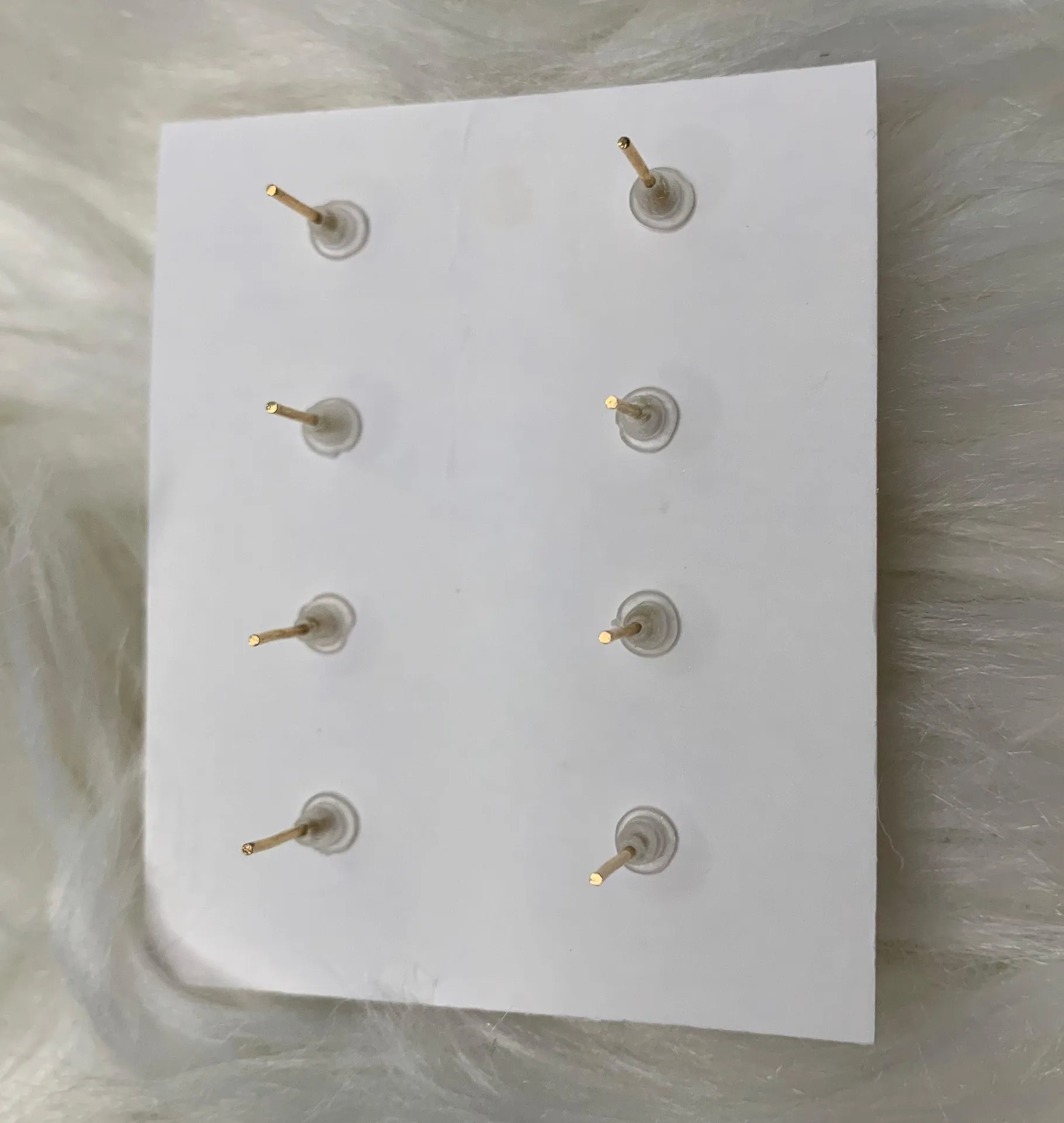 4 Stud Earrings Faux Gem Multiple - Image 5