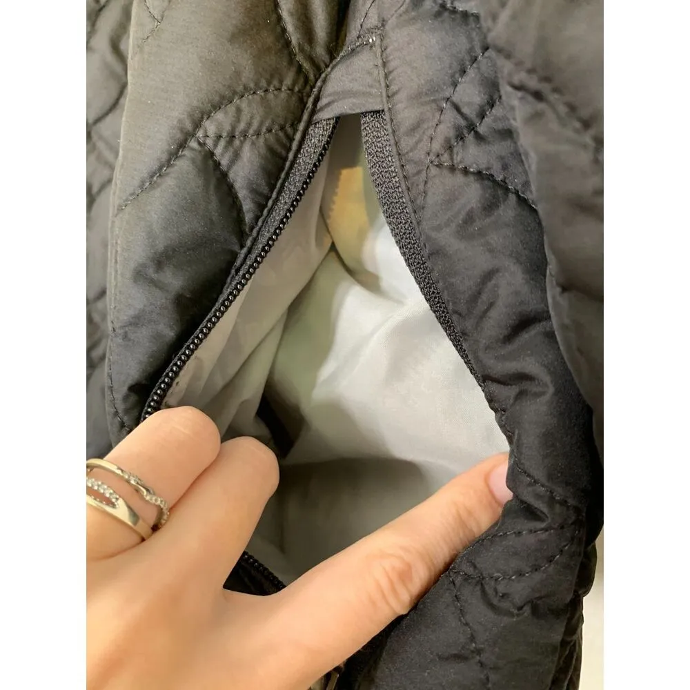 Alpine Design Black Quilted Puffer Jacket Womens Sz XL Full Zip Outerwear - Image 8