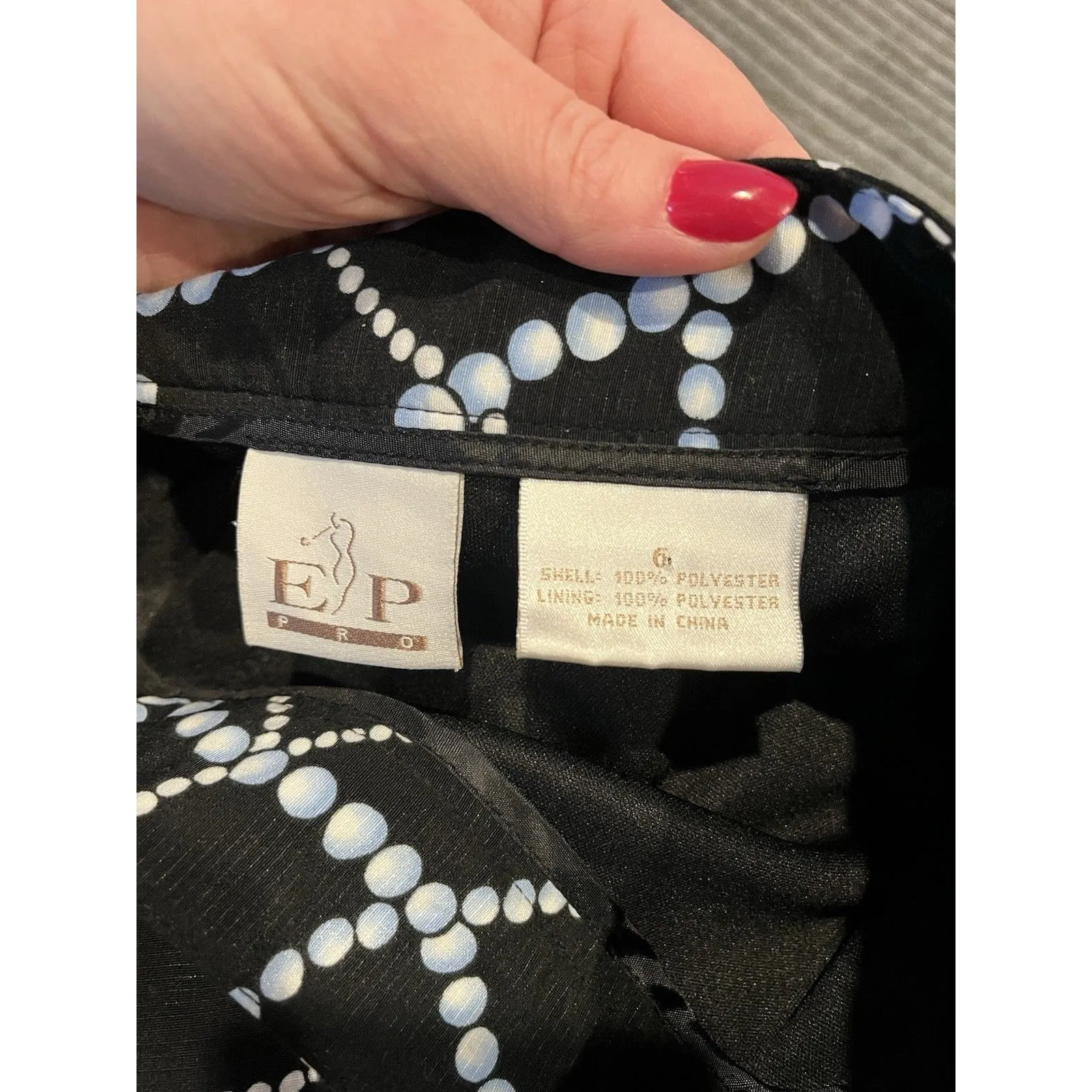 EP Pro Women Black Casual Skirt 6 Pearls Chains Skort - Image 8