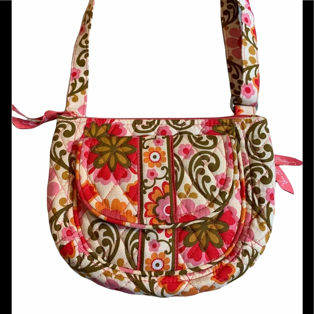 Vera Bradley Pink Mod Flower Power Crossbody - Image 6