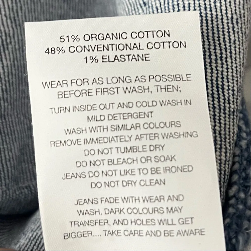 NWT Rollas 26” Eastcoast Ankle Misty Blue Organic High - Image 16