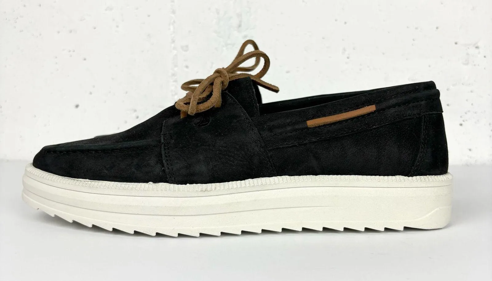 Sperry Womens Cruise Plushstep Boat Shoes Lug Outsole Black Leather Size 9 - Image 8