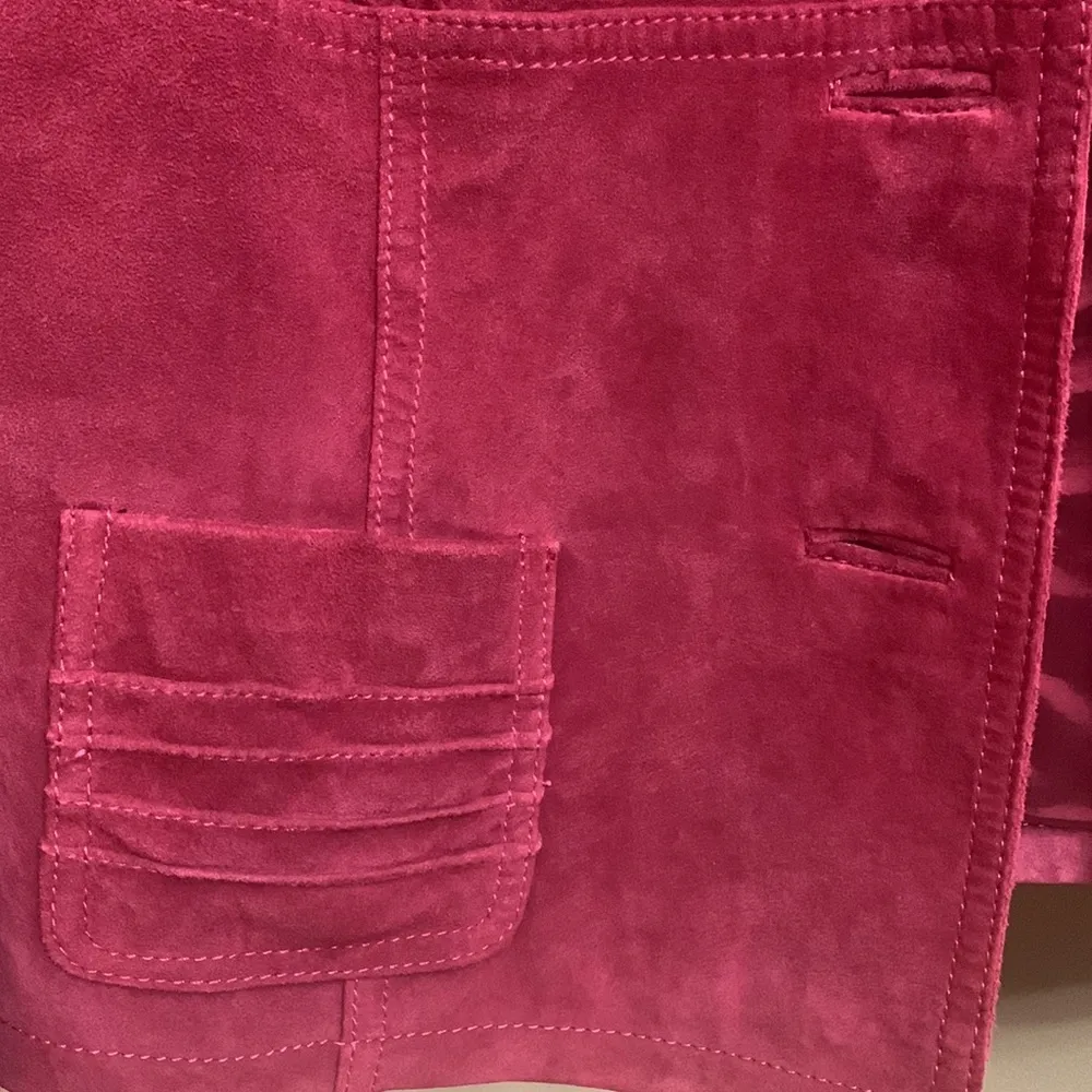 Ideology Women's Red Leather- Suede Jacket NICE - Image 11