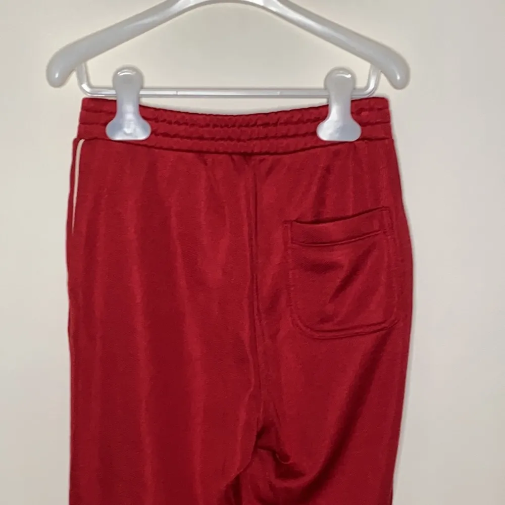 Aritzia Wilfred Free Shimada red track pants with ankle zip size XXS - Image 5