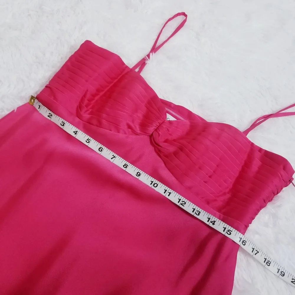 Calvin Klein Pink Sateen Party Prom Long Gown - Image 10