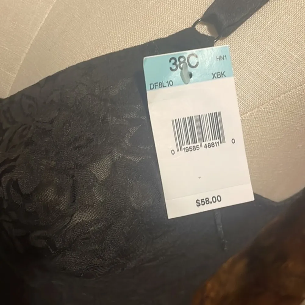 Bali shapewear woman’s black lace all over solutions one piece support Sz 38C - Image 3