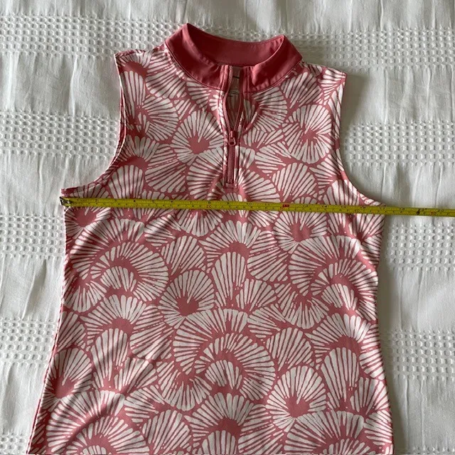 Tommy Bahama Womens Golf / Tennis / Pickleball Pink Sleeveless Shirt - Size S - Image 4