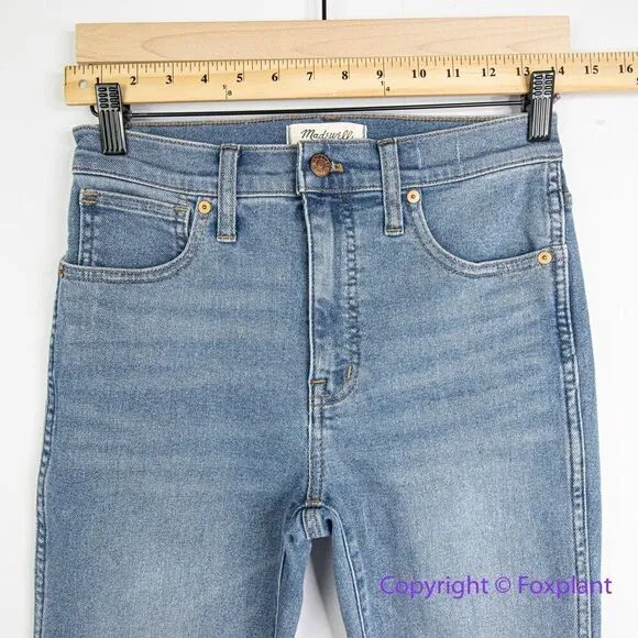 NEW Madewell 10" High-Rise Skinny Jeans in Ainsworth Wash,‎ size 26 - Image 5