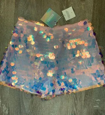 Missguided Iridescent Sequin Shorts - Image 2