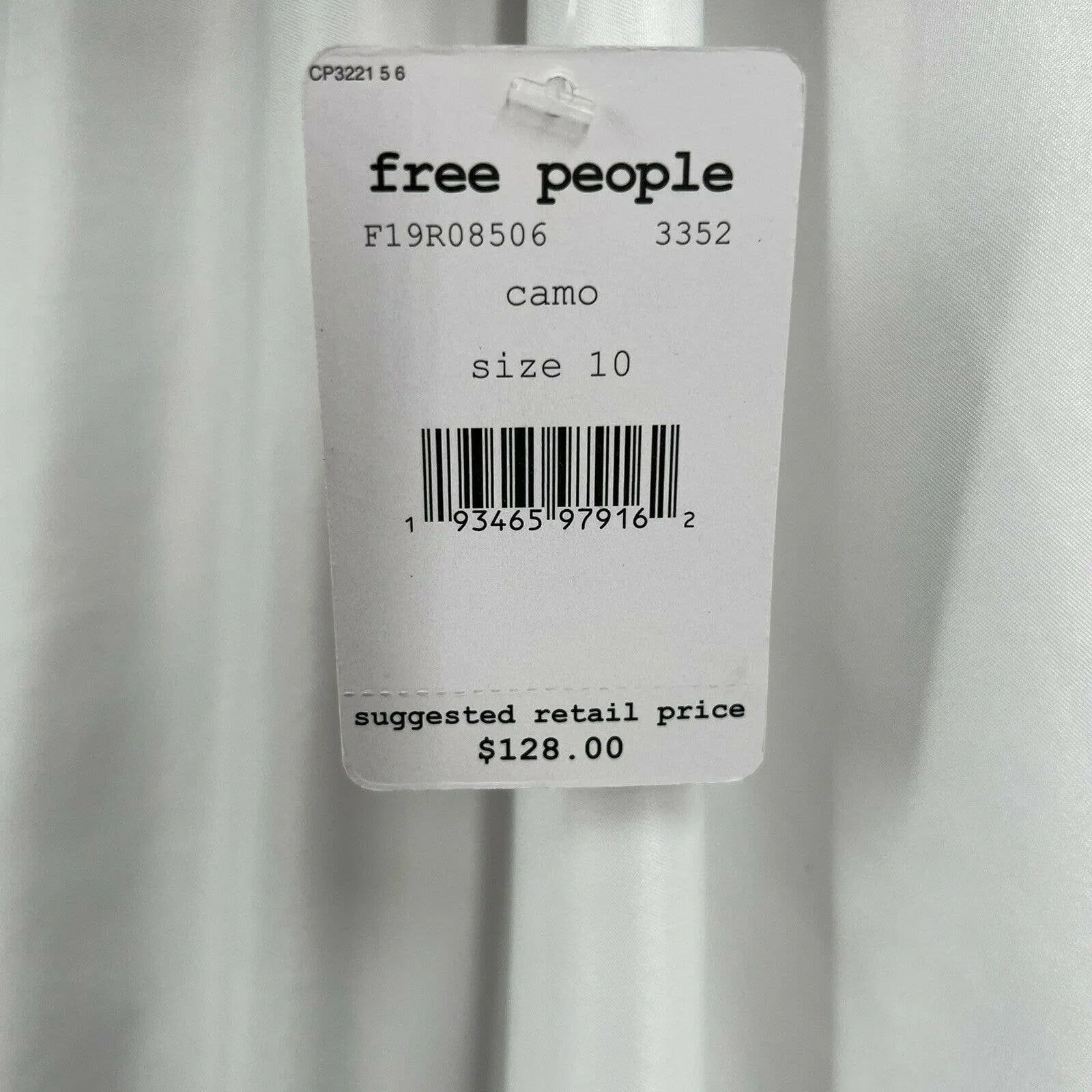 Free People Women's Skinny‎ Sequin Studded Mini Skirt Camo Size 10 F19R08506 New - Image 7