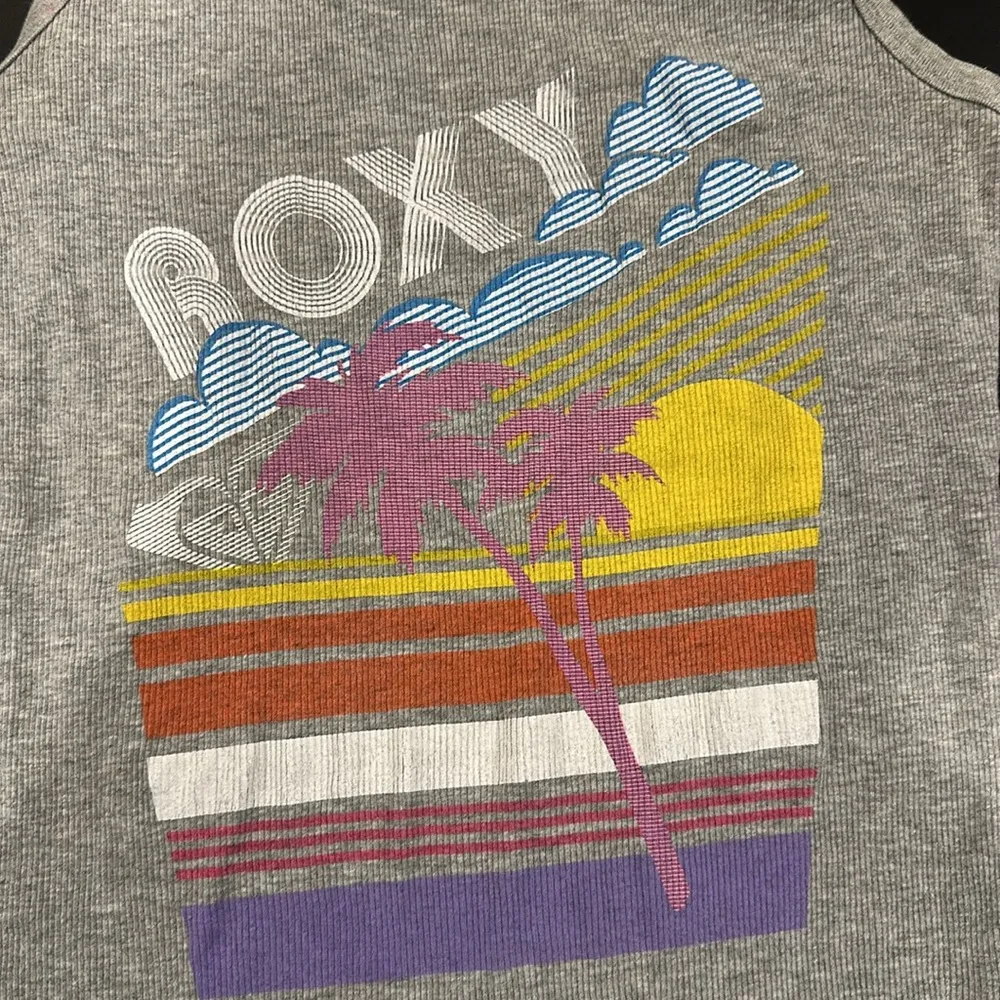 Roxy Paradise Grey Sunset Tank Top - Image 2