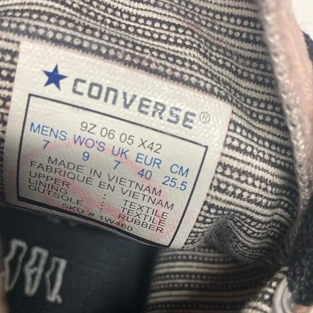 Converse Velvet Trainers Skateboarding Sneakers Women’s 9/Men’s Size 7 Pink - Image 8