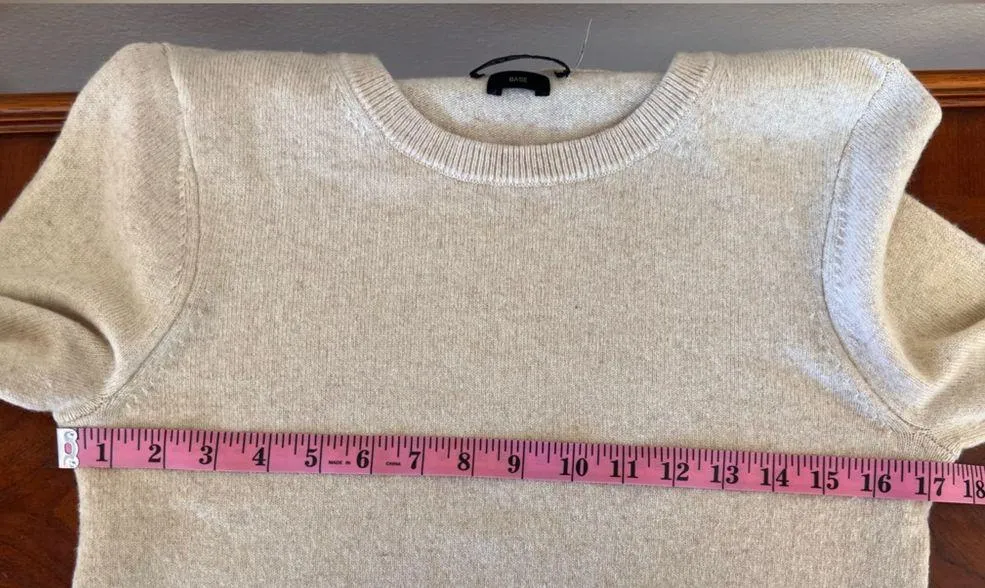 Alice + Olivia Parson Crewneck Bell-Sleeve Cashmere Blend Knit Sweater Size M - Image 9