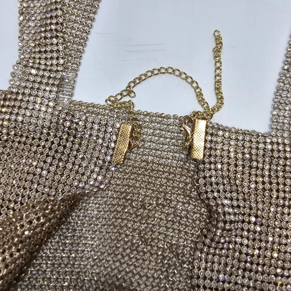 Superdown Mackenzie Crop Top in Gold - Image 8