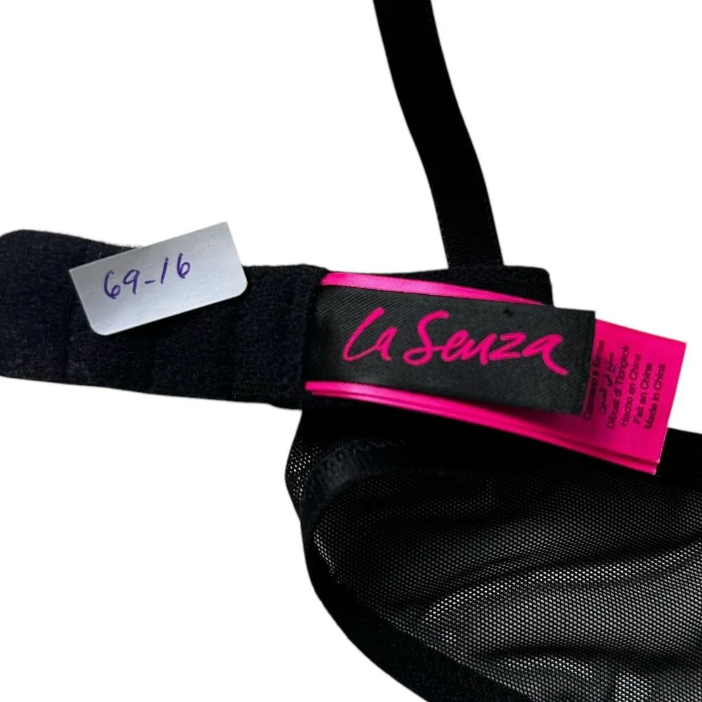 La Senza Black Lace Underwired Lingerie Bralette Women Size Medium | 69-16 - Image 4