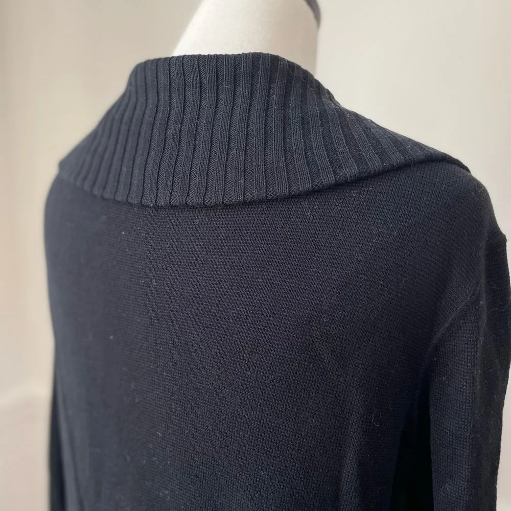 Jones New York Button Cardigan Cotton Black L - Image 7