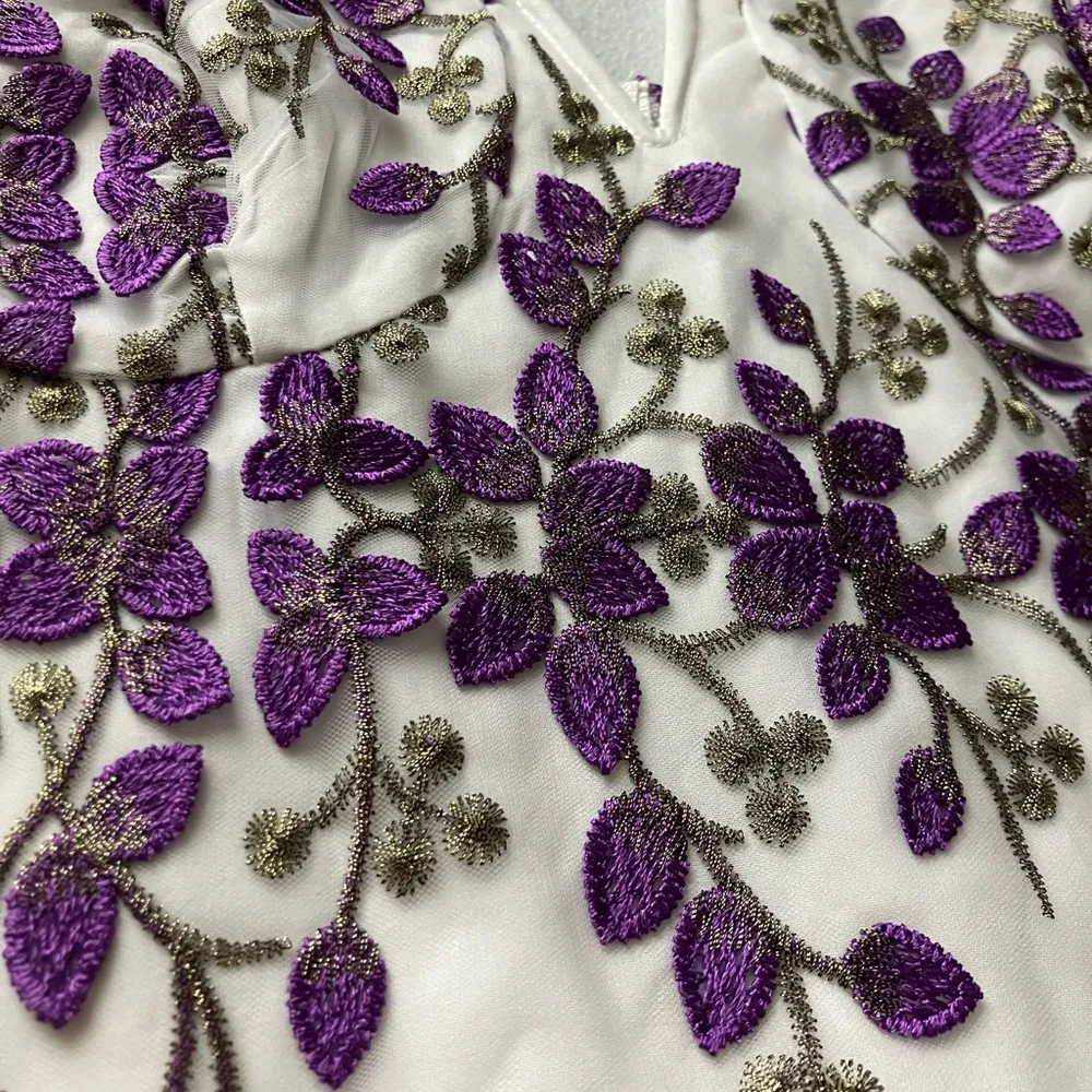 Purple Floral Corset Top - Image 5