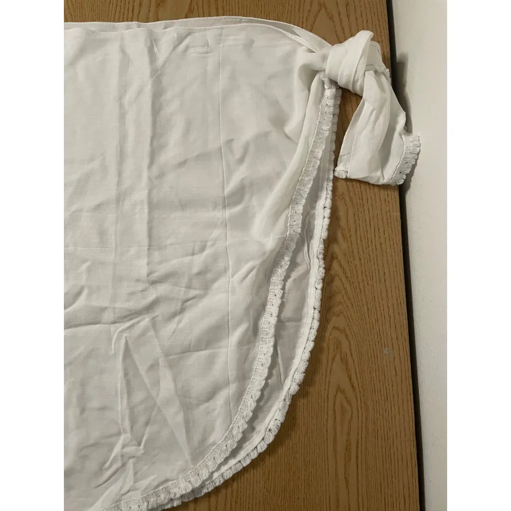 B1 New Women’s Swimsuit Sarong Cover up Rayon White Size Small - Image 2