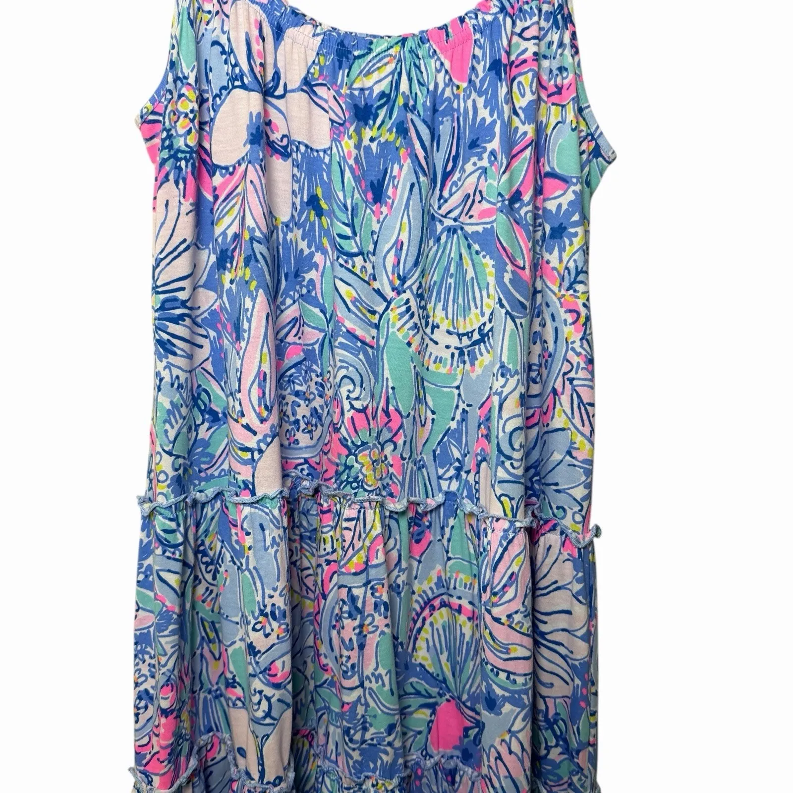 Lilly Pulitzer Womens Loro Swing Mini Dress L Pop Up Got Your Back Resort Cotton - Image 5