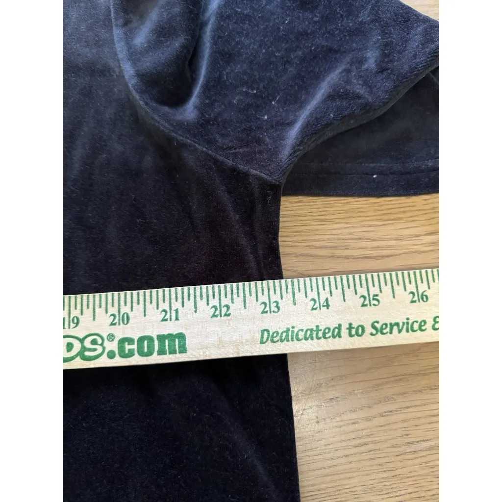 Morning Sun Velour Sweater Size‎ XL Floral Birds 3/4 Sleeve USA Made Vintage - Image 5