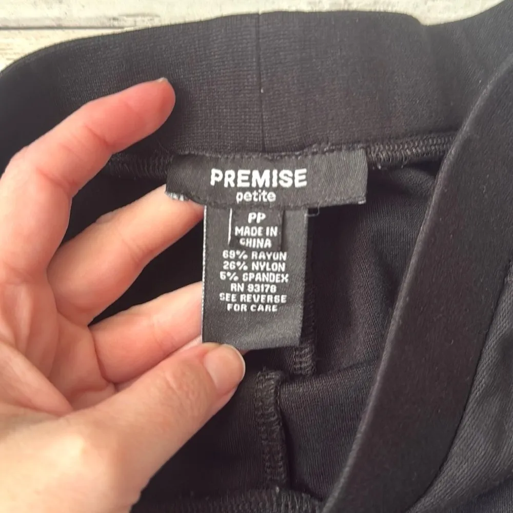 Premise PP Women’s Small Petite Black Leggings Skinny Cut Slacks Leggings Pants - Image 2