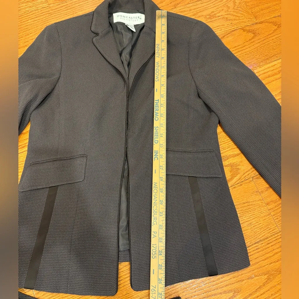 Doncaster Signature Blazer & Wide-Leg Trouser Suit Set – Size 10 – Brown - Image 8