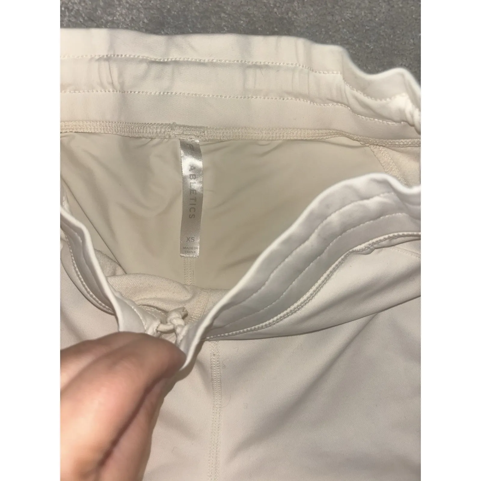 Fabletics  Cream Joggers‎ Xs pull On Pockets Drawstring - Image 3