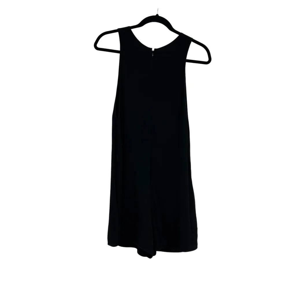 Aritzia Wilfred Black Spun Rayon Crepe Viscose Sleeveless Romper Size‎ XS - Image 5