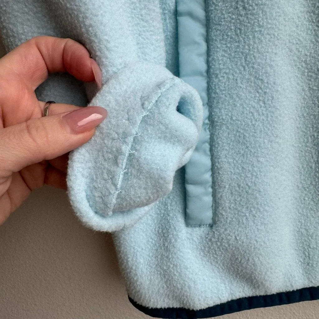 Cotopaxi Women’s XS Teca Fleece Light Blue Snap Pullover Jacket READ - Image 3