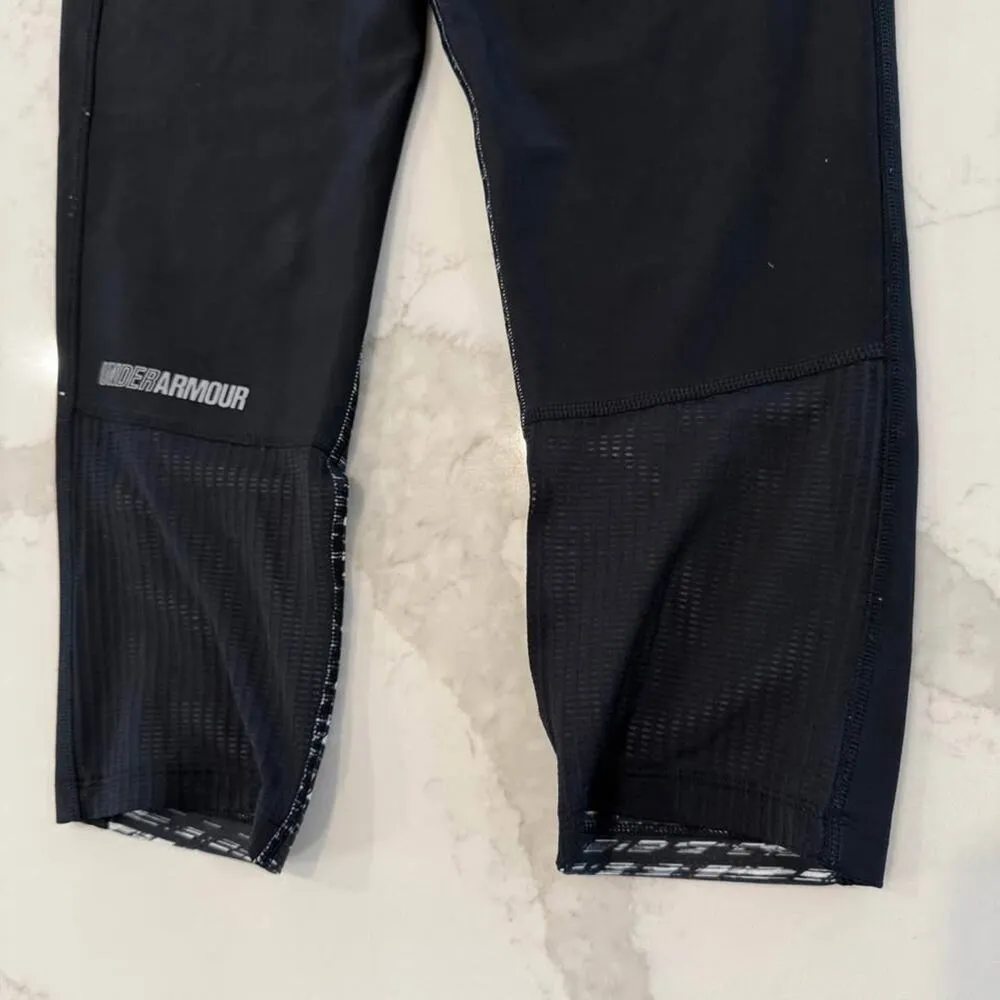 Under Armour HeatGear No-Slip Waistband Activewear Capris Womens Medium Leggings - Image 6