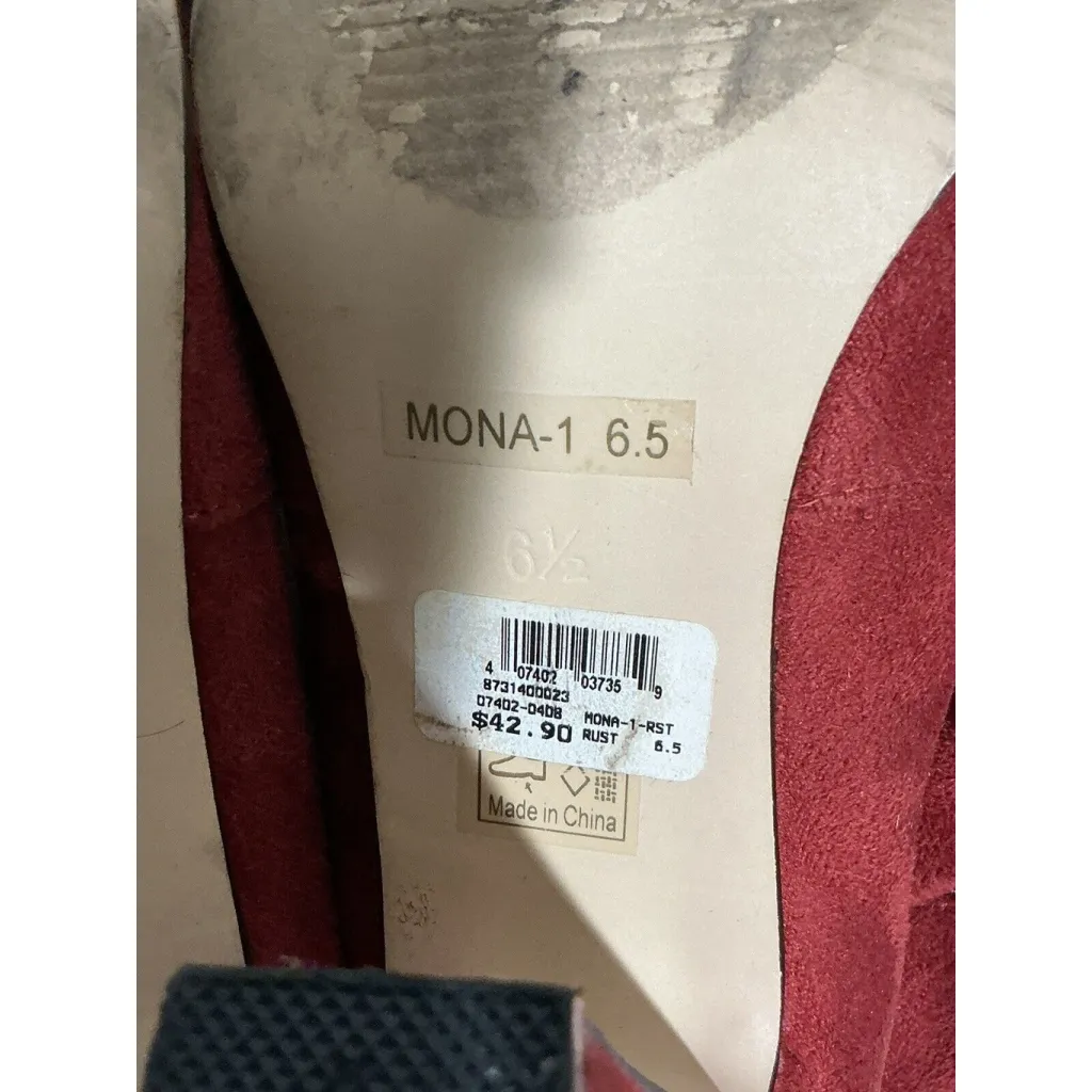 Woman’s Cape Robin Mona Red Suede Otk High Boots 6.5 - Image 7