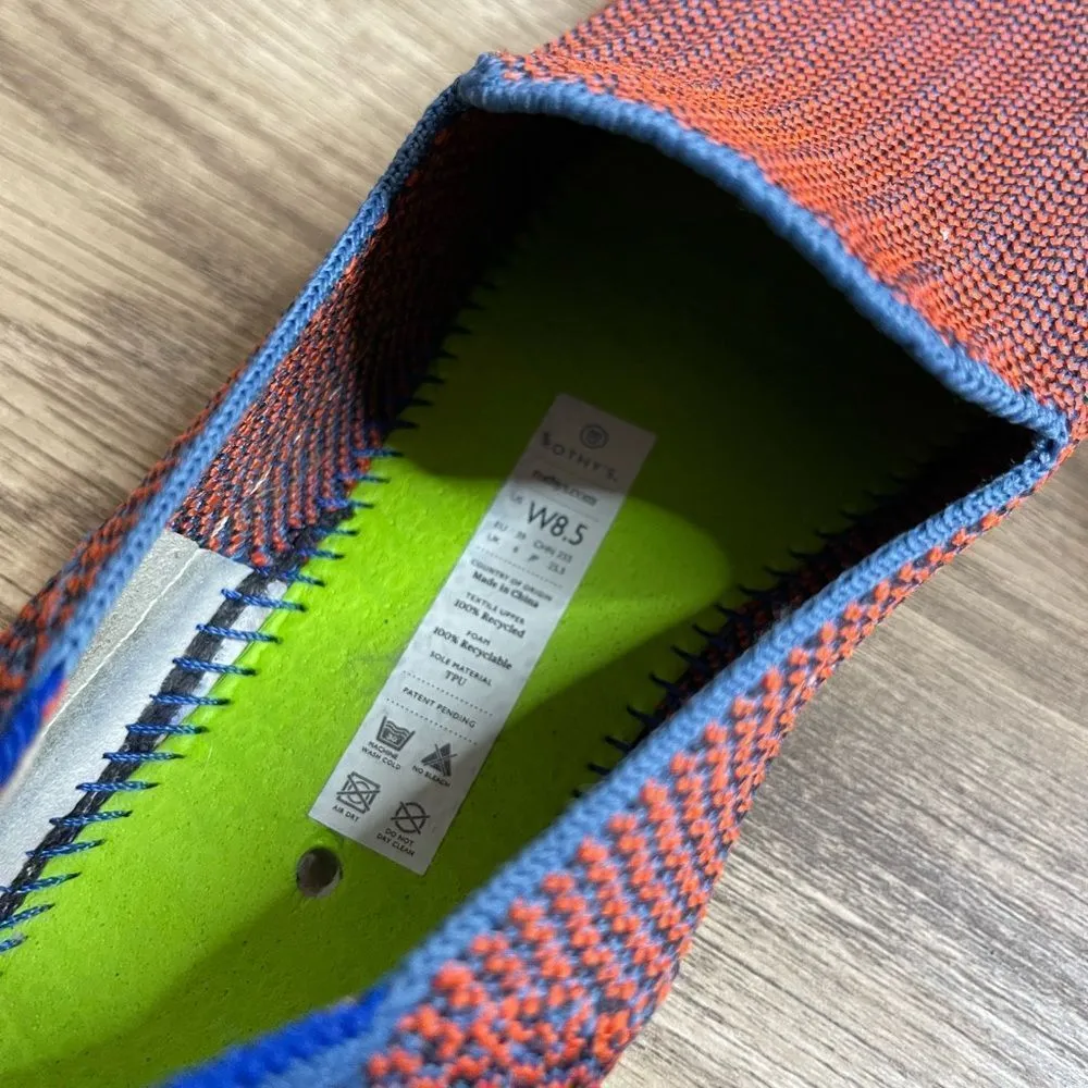 Rothy’s Tangerine Triple Stitch Slip on Sneaker Retired Shoes - Image 10