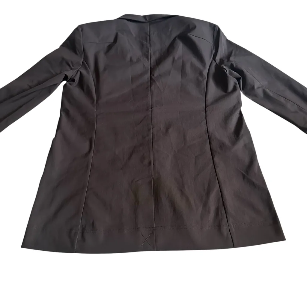 Lululemon Women's Relaxed Fit Twill Blazer Espresso Brown ESPR Size M NWT - Image 9